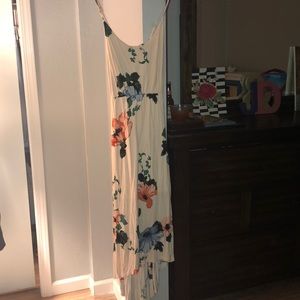 floral high-low dress